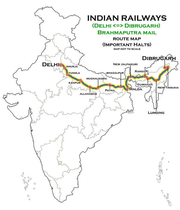 Brahmaputra Mail: Train in India