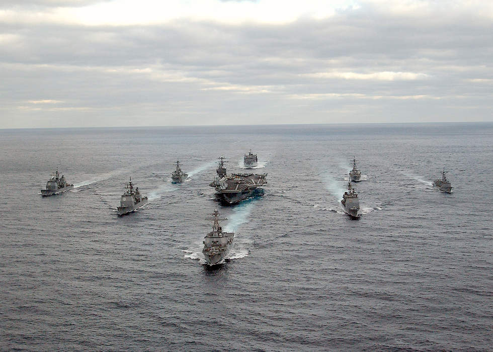 Carrier strike group: US Navy unit with aircraft carrier