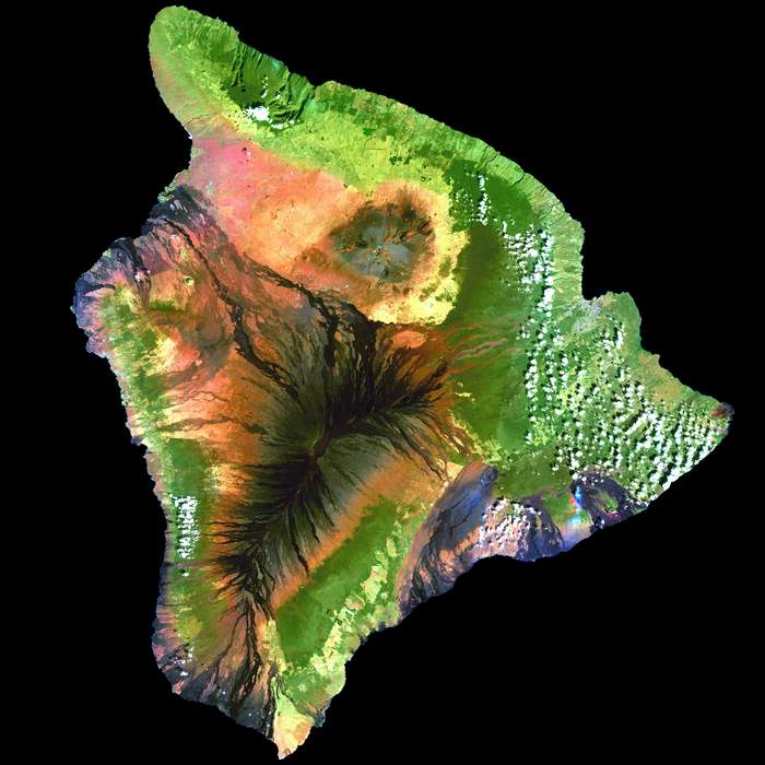 Hawaii (island): Largest of the Hawaiian islands and the largest island in the United States