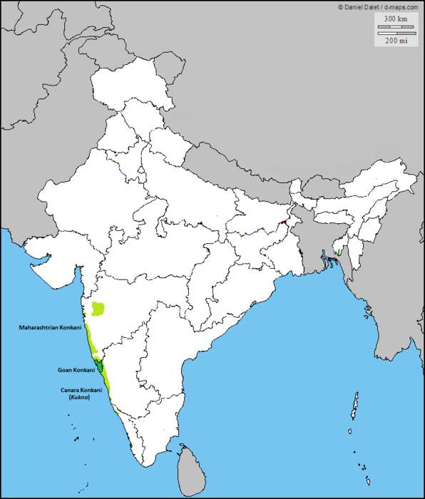 Konkani language: An Indo-Aryan language spoken in India