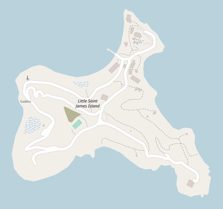Little Saint James, U.S. Virgin Islands: Private island in the U.S. Virgin Islands