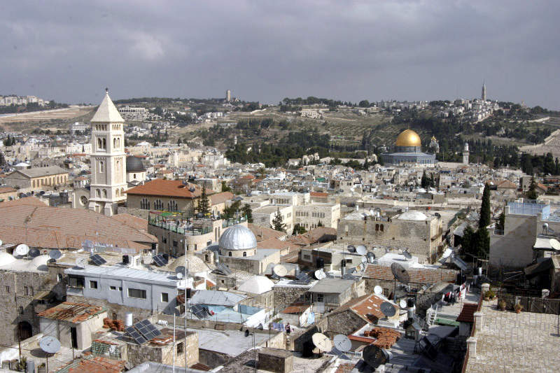 Old City of Jerusalem: Walled area in Jerusalem