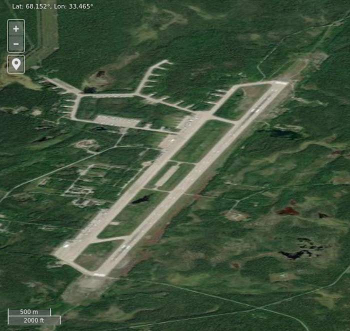 Olenya airbase: Russian Navy reconnaissance base in Murmansk Oblast, Russia