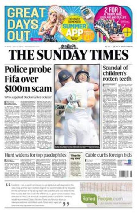 The Sunday Times: British newspaper, founded 1821
